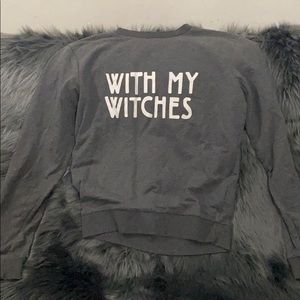 With my witches sweater